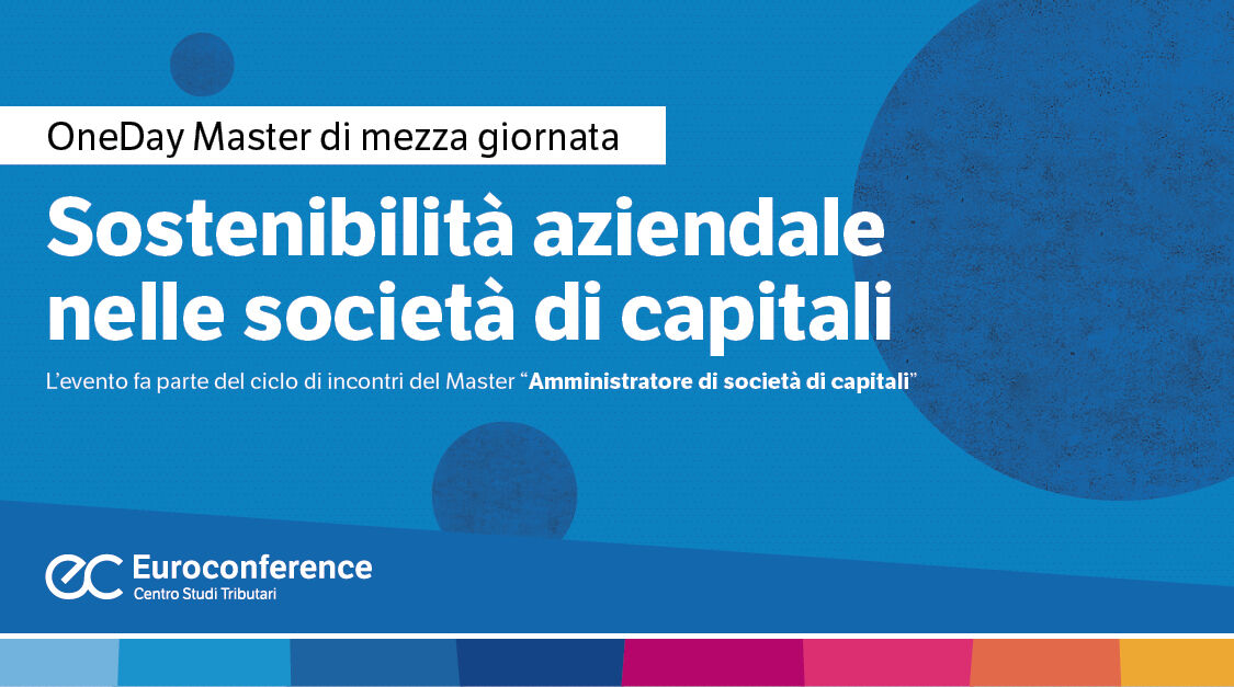 Immagine Sostenibilità aziendale nelle società di capitali | Euroconference